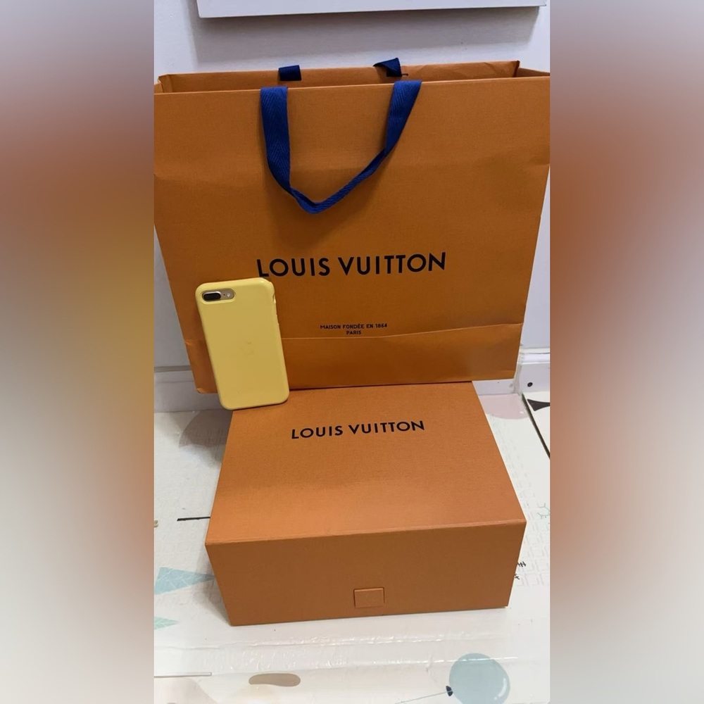 Louis Vuitton shopping bag and box